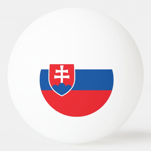 Slovakisk flagga pingisboll (Framsidan)