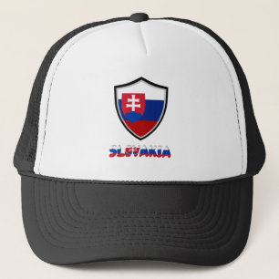 Slovakisk flagga truckerkeps