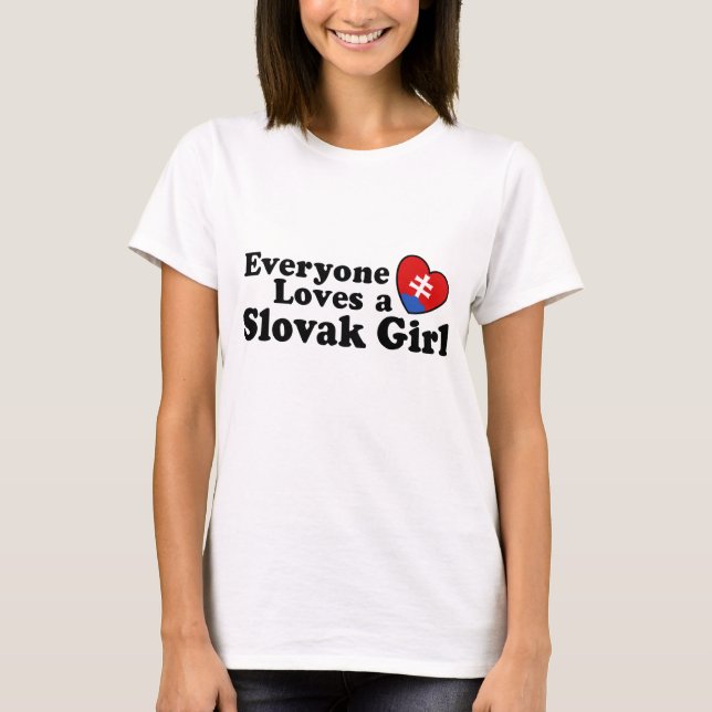 Slovakisk flicka tee shirt (Framsida)