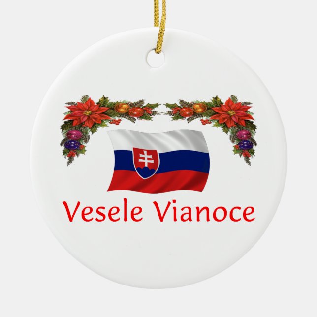 Slovakisk jul julgransprydnad keramik (Framsidan)
