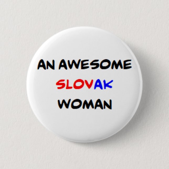 slovakisk kvinna, underbar knapp (Framsida)
