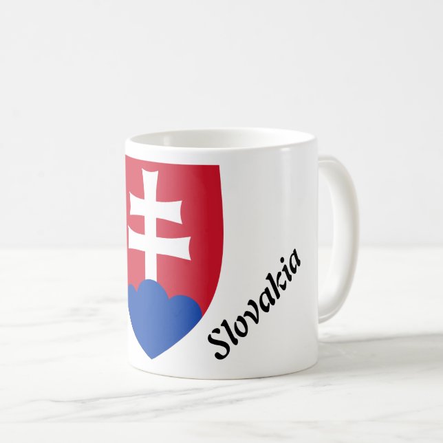 Slovakisk vapensköld kaffemugg (Framsida höger)