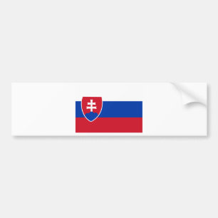 Slovakiska Flagga Bildekal