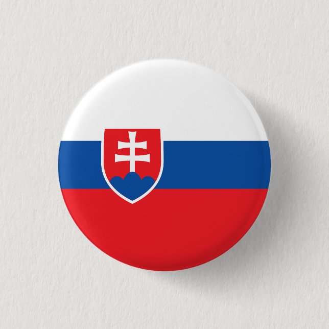 Slovakiska Flagga, Flagga Slovakien Knapp (Framsida)
