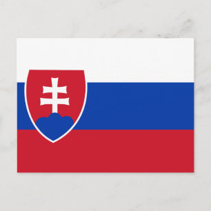 Slovakiska Flagga Vykort