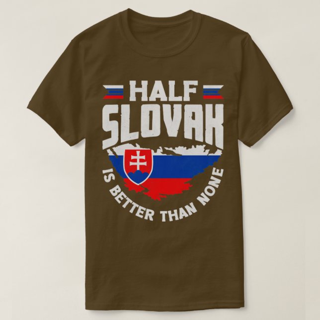 Slovakiska slovakiska slovakiska Flagga, citat4 T Shirt (Design framsida)