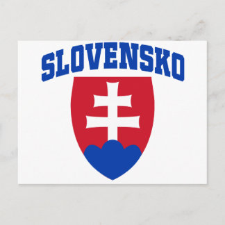 Slovakiskt emblem vykort