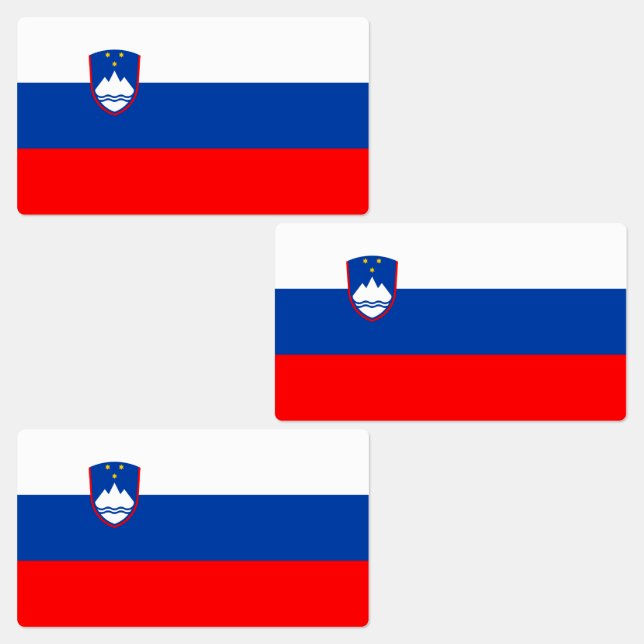Slovenia Flag Klistermärke (Grupp)