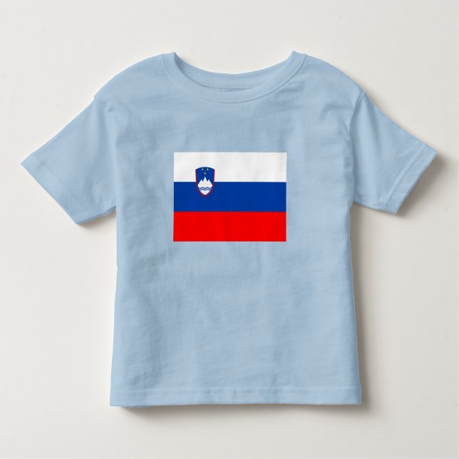 Slovenia Flag T Shirt (Framsida)