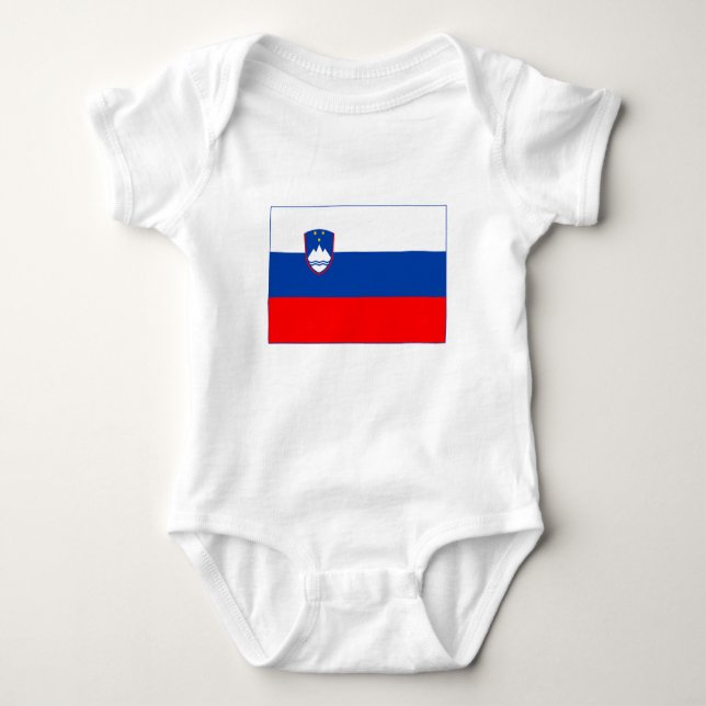 Slovenia Flag T Shirt (Framsida)