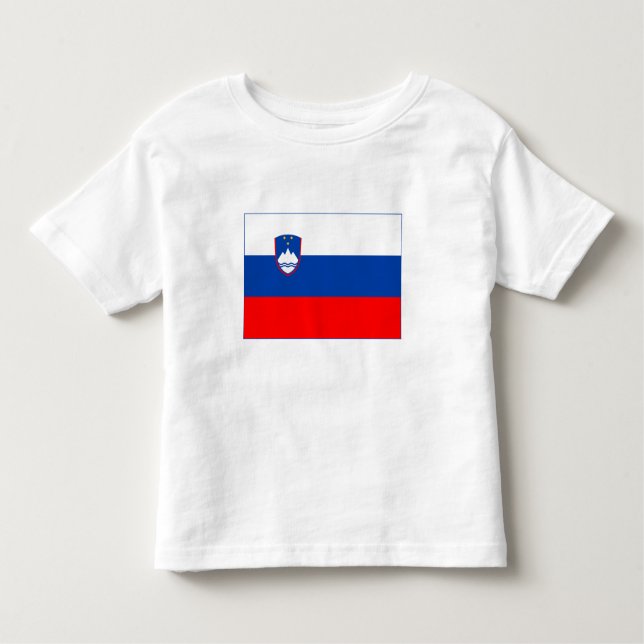 Slovenia Flag T Shirt (Framsida)