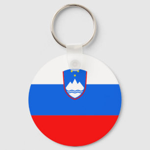 slovenia flagga nyckelring