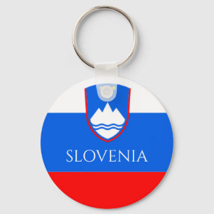 slovenia flagga nyckelring