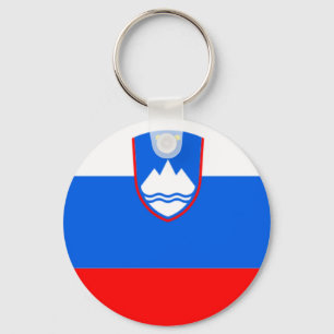 slovenia flagga nyckelring