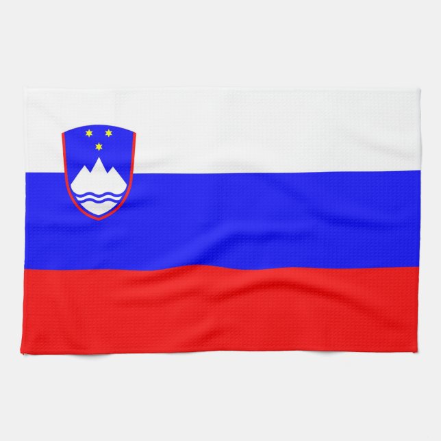 slovenia land flagga towel kökshandduk (Horisontell)