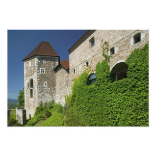 SLOVENIA, Ljubljana: Slottbacken / Ljubljana Fototryck