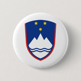 slovenia vapensköld knapp