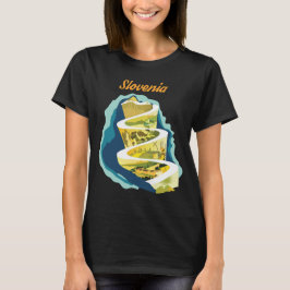 Slovenien Alpin Vägröng Spiral Resa T Shirt