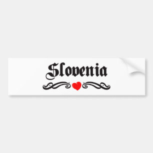 Slovenien Bildekal