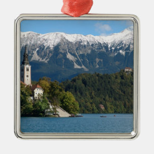 Slovenien, Bled, Bledsjön, Bledön, Bled 2 Julgransprydnad Metall