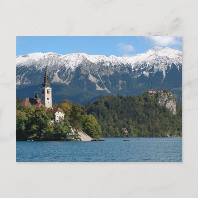 Slovenien, Bled, Bledsjön, Bledön, Bled 2 Vykort (Framsida)