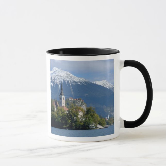 Slovenien, Bled, Bledsjön, Bledön, Bled Mugg (Höger)