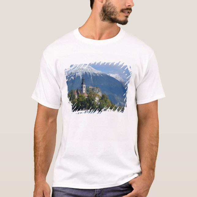 Slovenien, Bled, Bledsjön, Bledön, Bled Tee Shirt (Framsida)