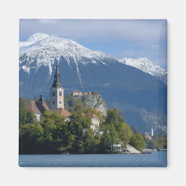 Slovenien, Bled, Sjö Bled, Bled Island, Bled Magnet (Framsidan)