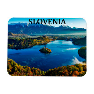 Slovenien - Bled Sjö Magnet