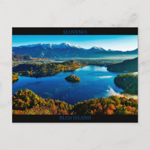 Slovenien - Bled Sjö Vykort