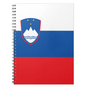Slovenien flagga anteckningsbok