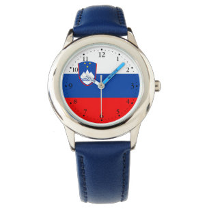 Slovenien Flagga Armbandsur