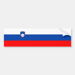 Slovenien Flagga Bildekal
