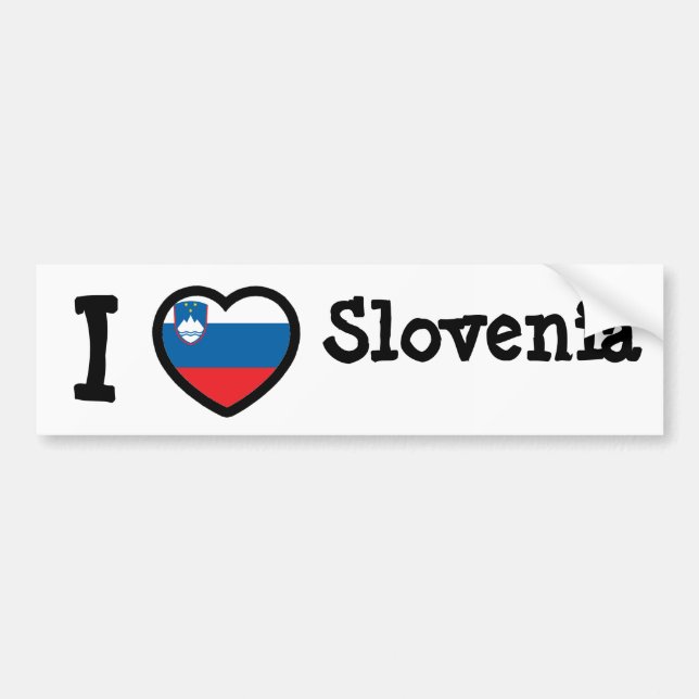 Slovenien Flagga Bildekal (Framsidan)