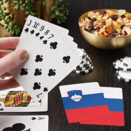 Slovenien flagga casinokort
