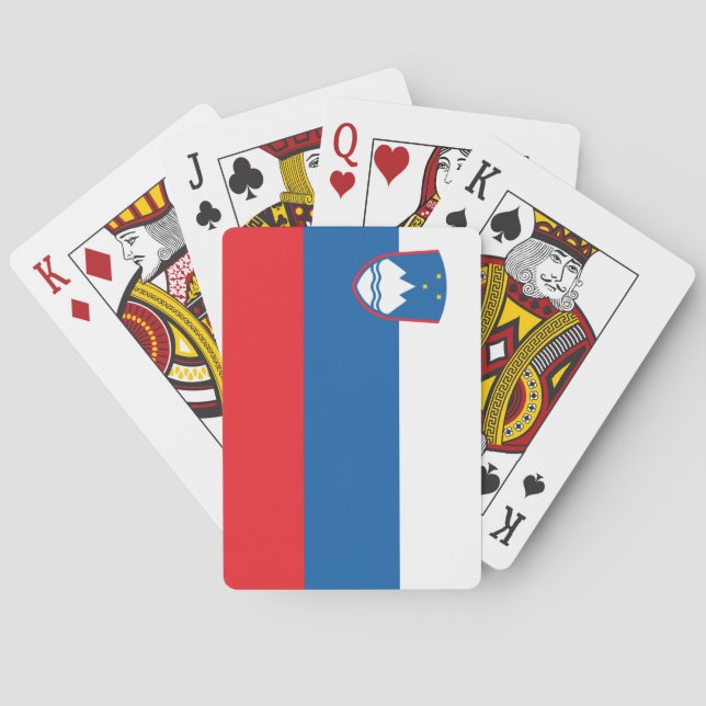 Slovenien flagga casinokort (Baksidan)