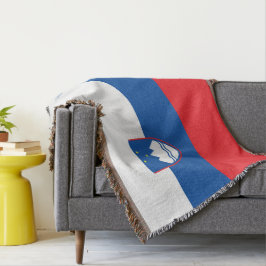 Slovenien flagga filt