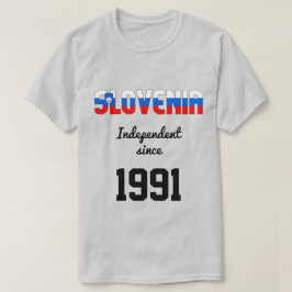 Slovenien Flagga Independence Firande T Shirt