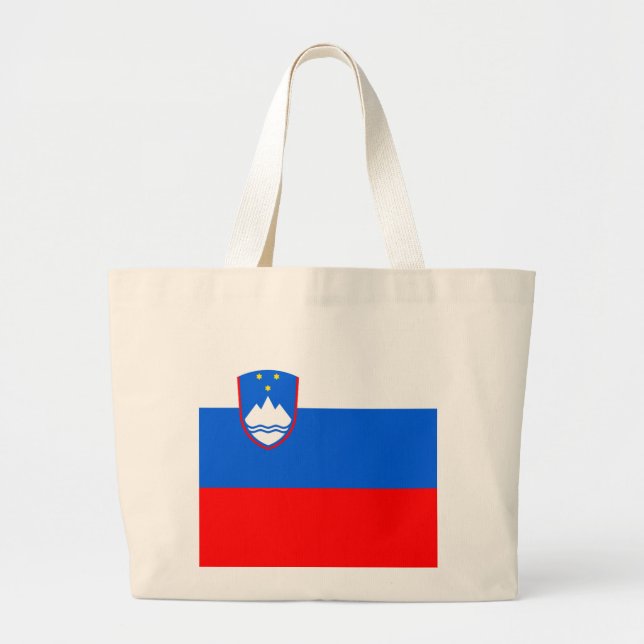 Slovenien Flagga Jumbo Tygkasse (Framsidan)