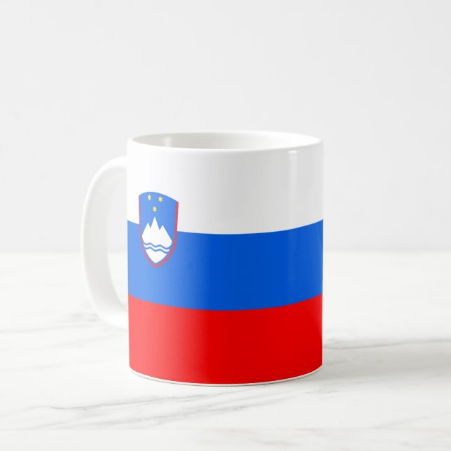 Slovenien Flagga Kaffemugg (Framsida vänster)