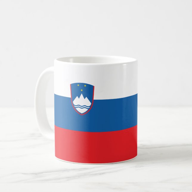 Slovenien Flagga Kaffemugg (Framsida vänster)