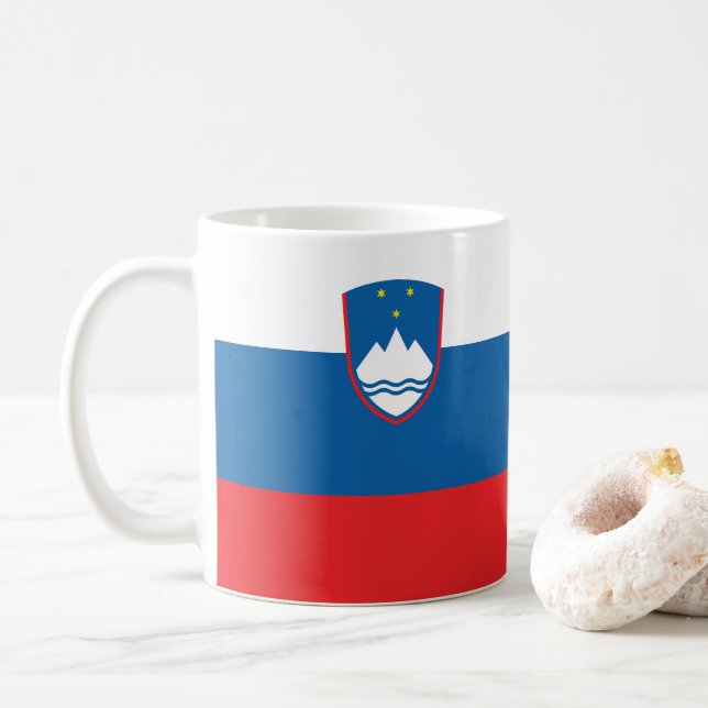 Slovenien Flagga Kaffemugg (Med munk)