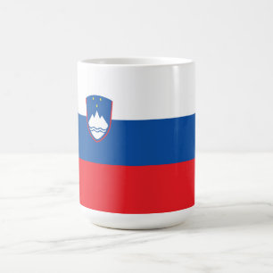 Slovenien flagga kaffemugg