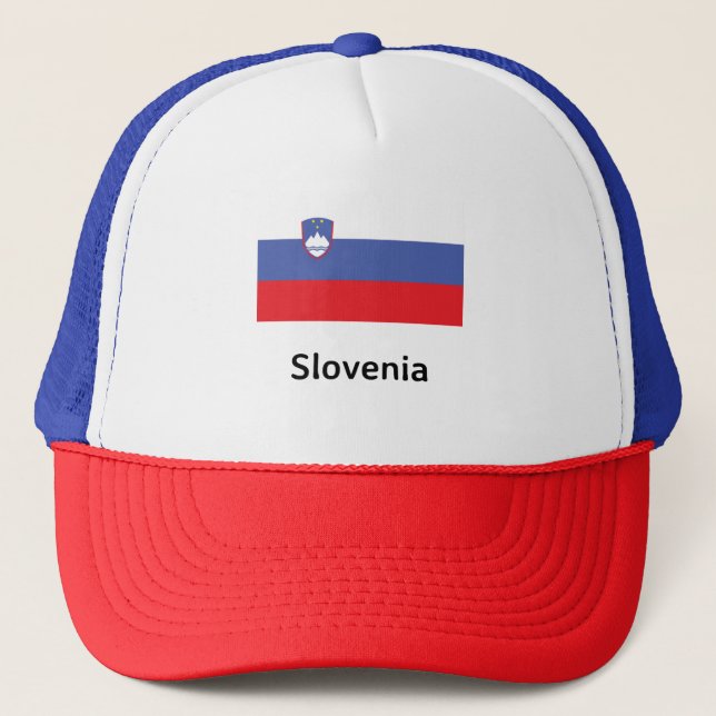 Slovenien Flagga Keps (Framsida)