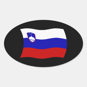 Slovenien Flagga Klistermärke