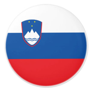 Slovenien flagga knopp