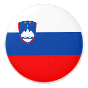 Slovenien Flagga Knopp