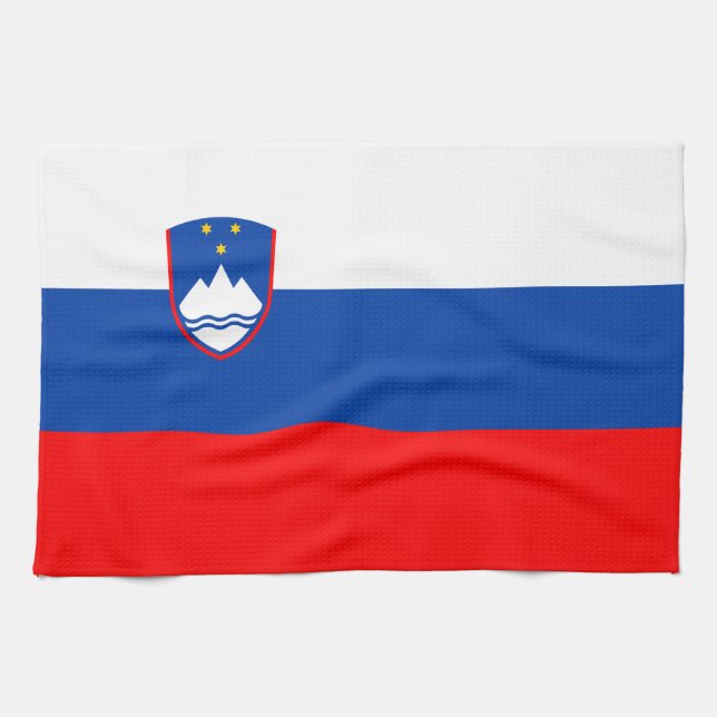 Slovenien Flagga Kökshandduk (Horisontell)