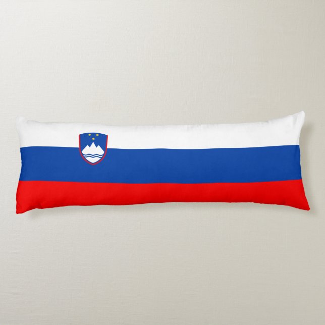 Slovenien Flagga Kroppskudde (Baksidan)