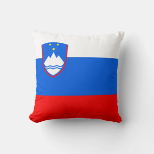 Slovenien Flagga Kudde